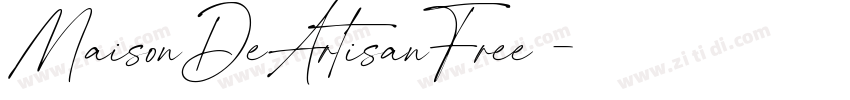 MaisonDeArtisanFree 字体转换